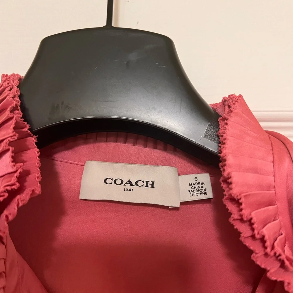 COACH Silk Tunic Dress (Pink Color) - Picture 3 of 4
